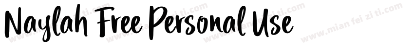 Naylah Free Personal Use字体转换